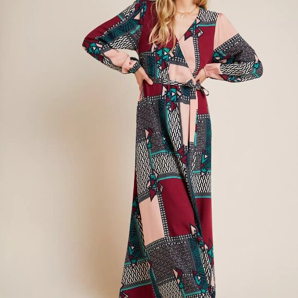Virginia Wrap Maxi Dress - Picture 2 of 9